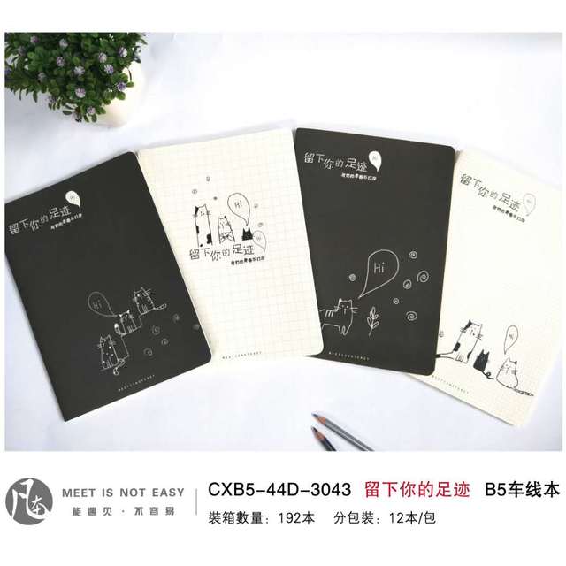凡本44页B5车线本CXB5-44D-3043留下你的足迹