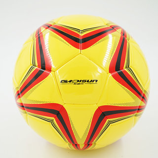 加迪森5#足球GD0209 （黄底红纹）