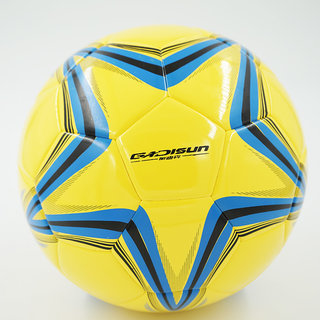 加迪森5#足球GD0209 （黄底蓝纹）